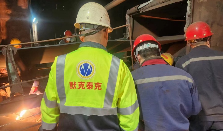 我公司赴钢厂客户进行技术指导